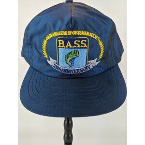 Vintage 1992 25th Anniversary Bass Anglers Sportsman Society Hat Cap Snapback